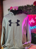 Sudadera con Capucha Under Armour "Big Logo" – Gris (Talla XXL