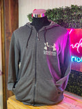 Sudadera con Cierre Under Armour "Sport Zip" – Gris Oscuro (Talla XL)